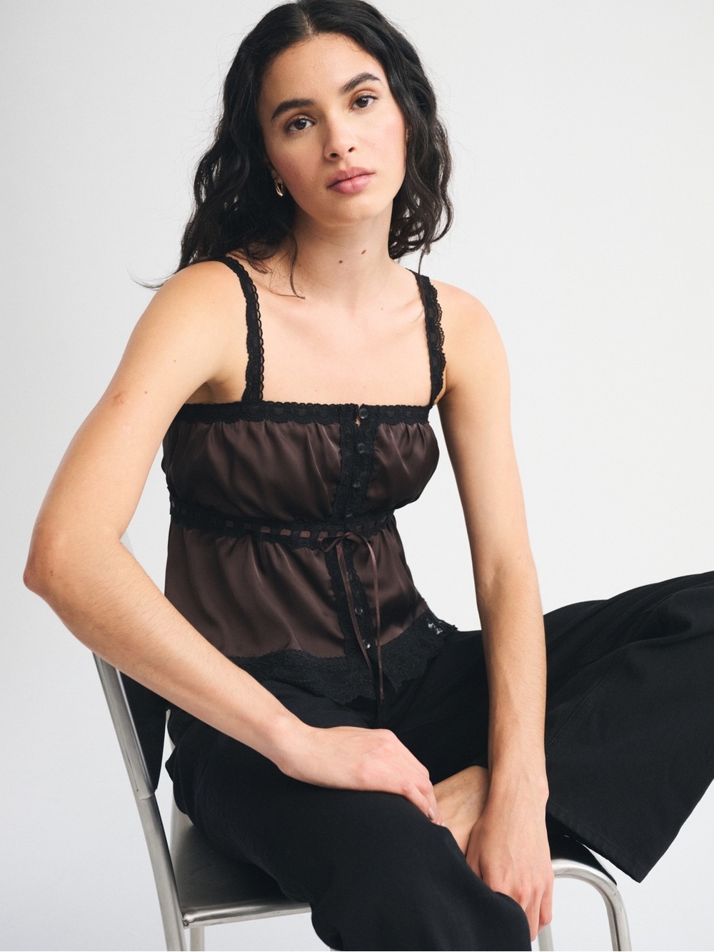 NWOT Abercrombie Lace Trim Cami